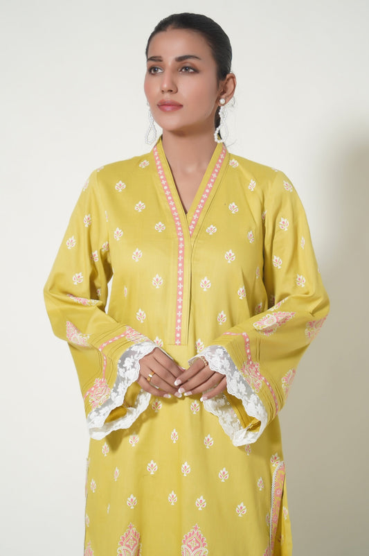 Stitched 2 Piece Printed Cottle Suit