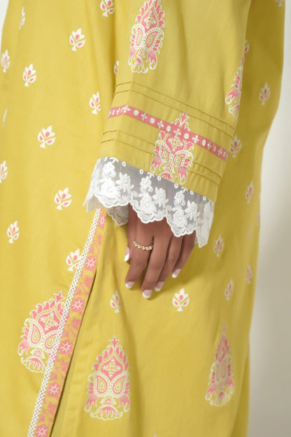 Unstitched 2 Piece Paste Printed Cottel Suit