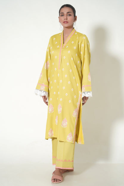 Stitched 2 Piece Printed Cottle Suit