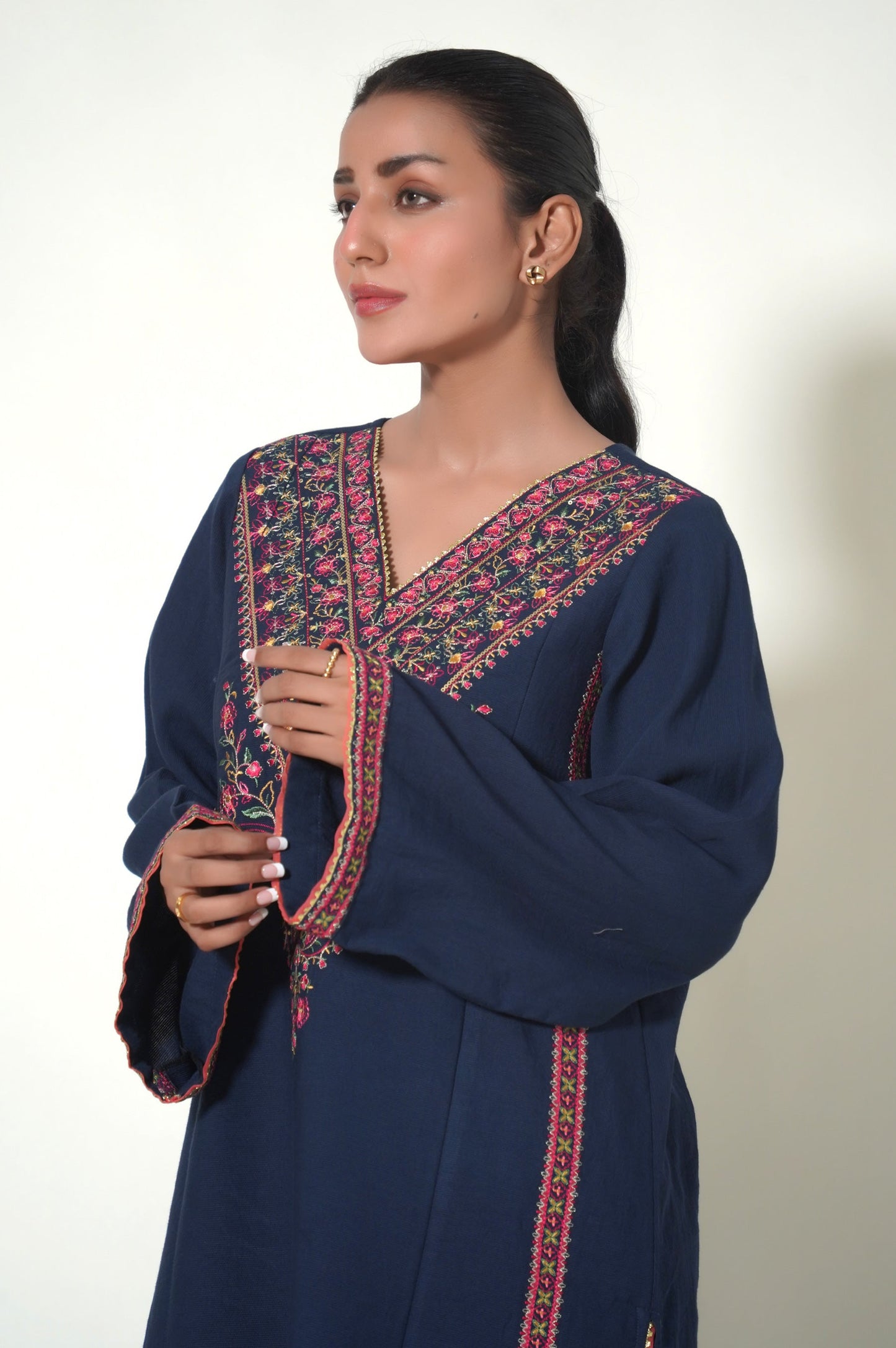 Unstitched 2 Piece Embroidered Cottle Suit
