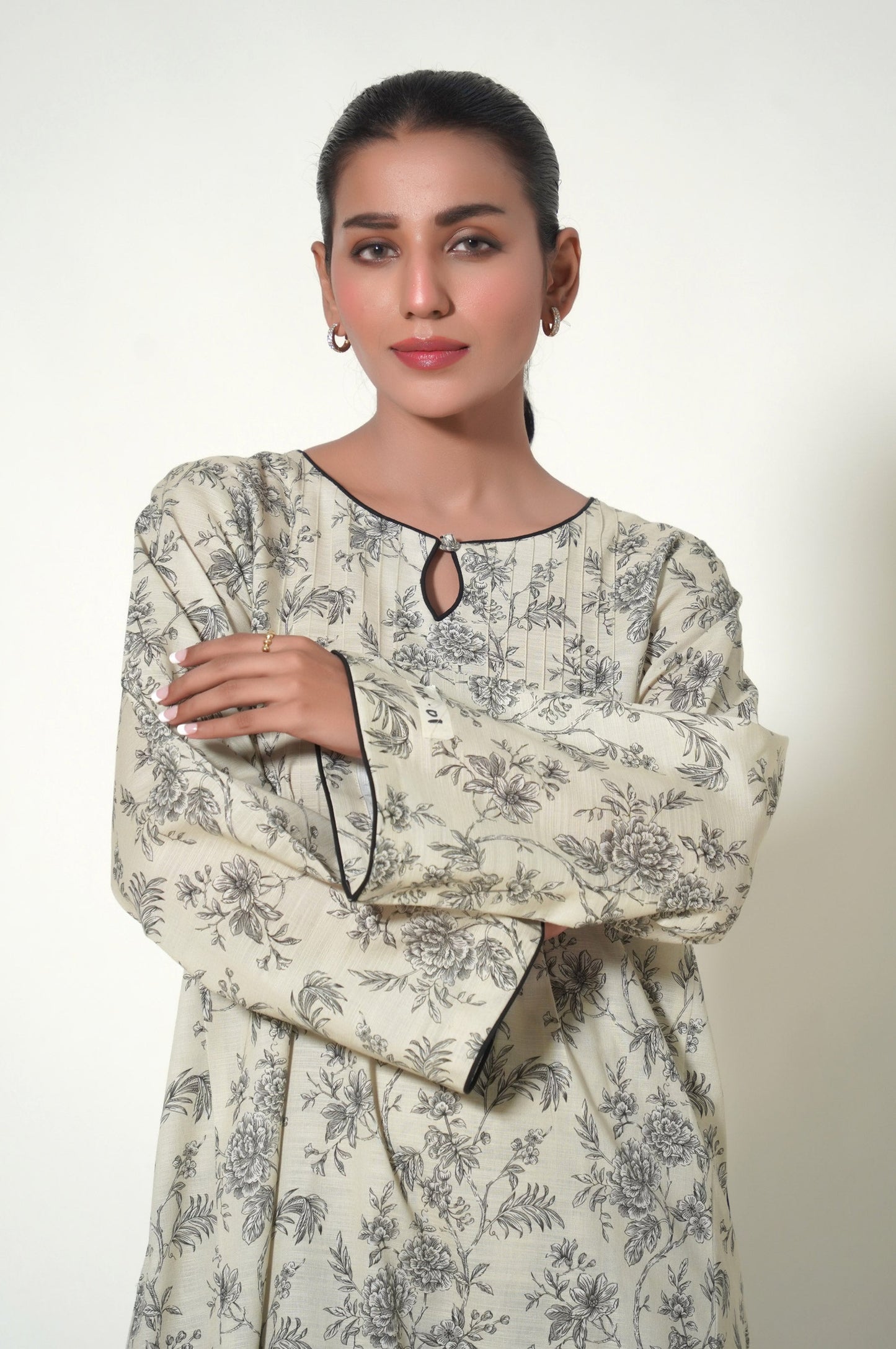 Stitched 2 Piece Printed Khaddar Suit