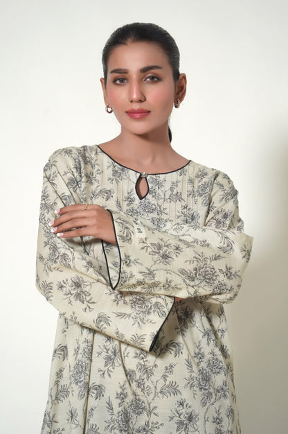 Stitched 2 Piece Printed Khaddar Suit