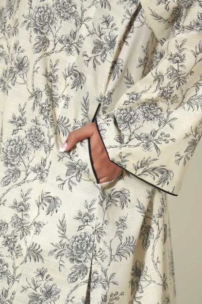 Unstitched 2 Piece Printed Khaddar Suit