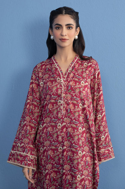 Unstitched 2 Piece Printed Khaddar Suit