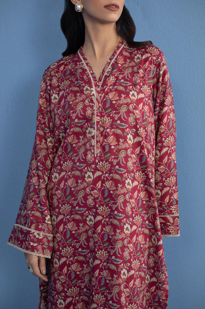 Unstitched 2 Piece Printed Khaddar Suit