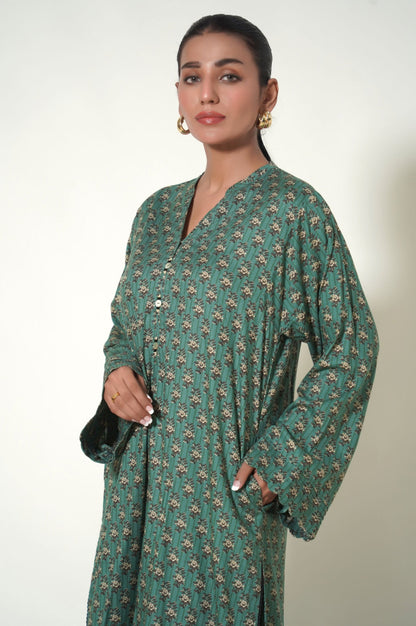 Stitched 2 Piece Printed Linen Viscose Suit