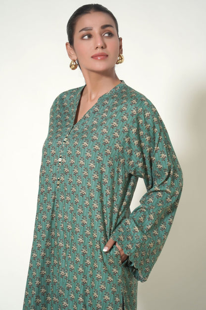 Stitched 2 Piece Printed Linen Viscose Suit