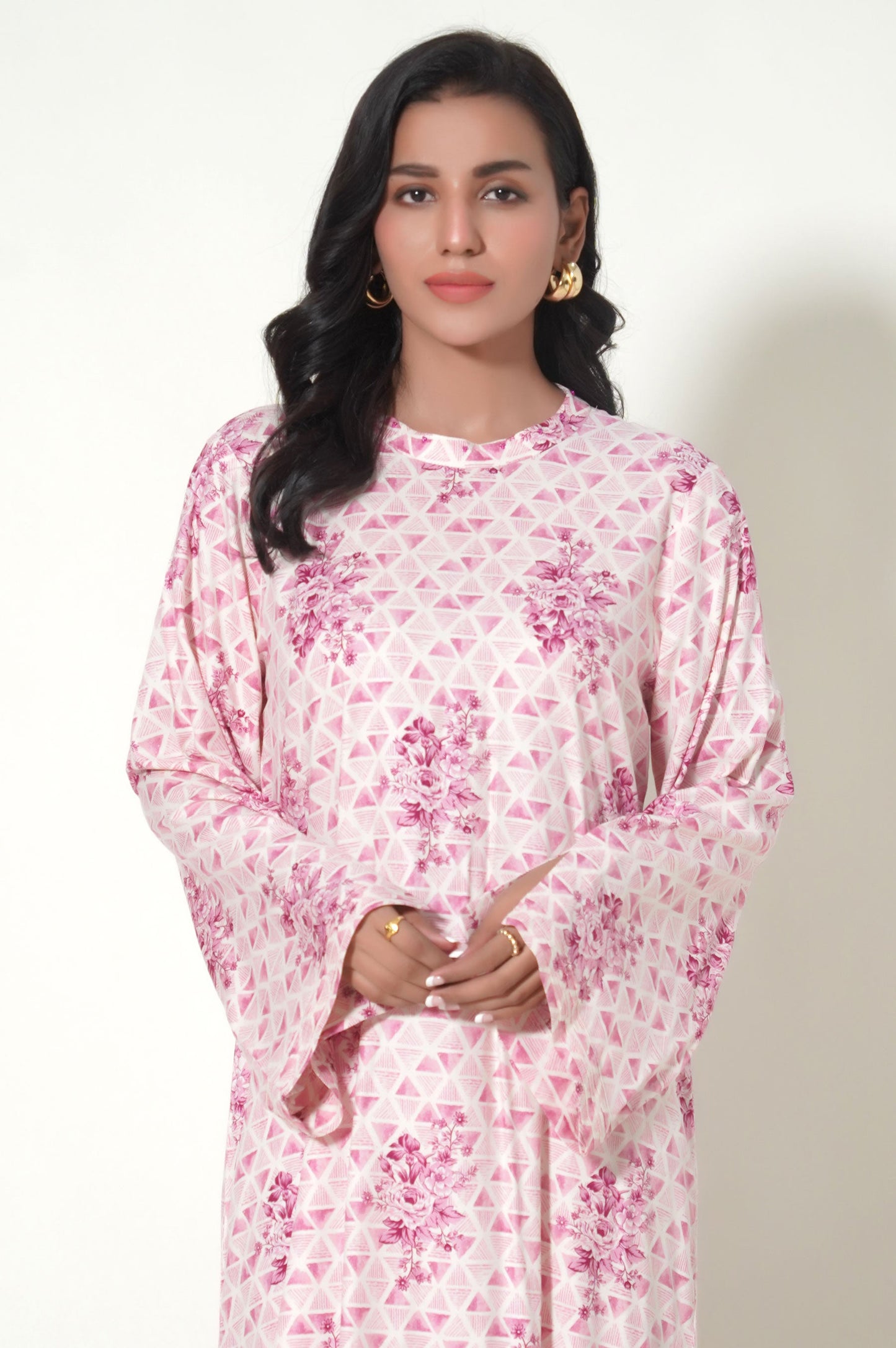 Stitched 2 Piece Printed Linen Viscose Suit