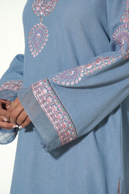 Unstitched 2 Piece Dyed Embroidered Karandi Suit