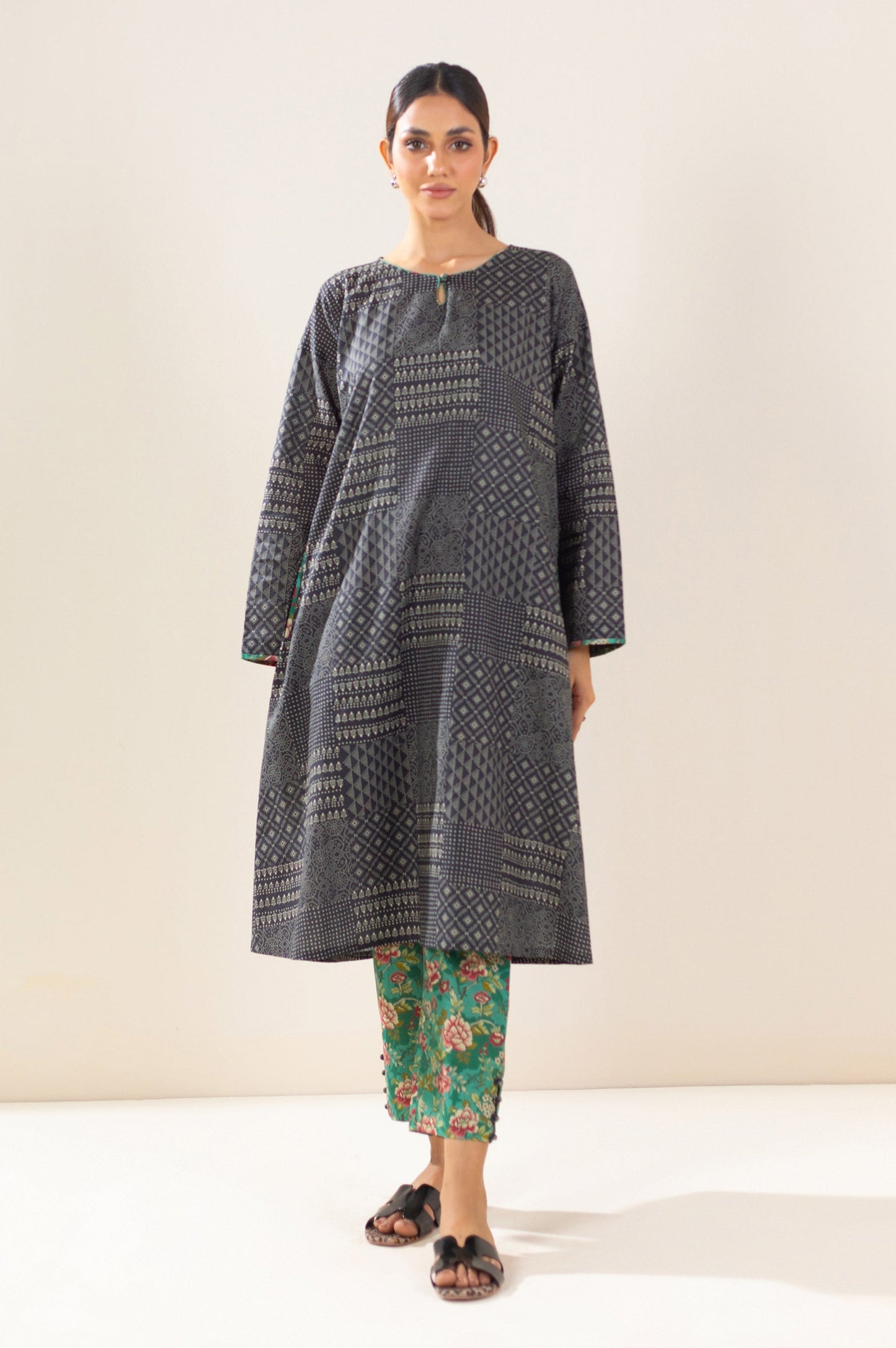 Unstitched 2 Piece Printed Lawn Suit
