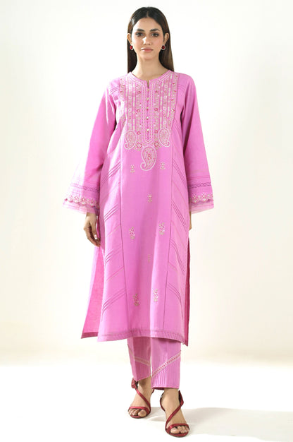 Unstitched 2 Piece Embroidered Lawn Suit