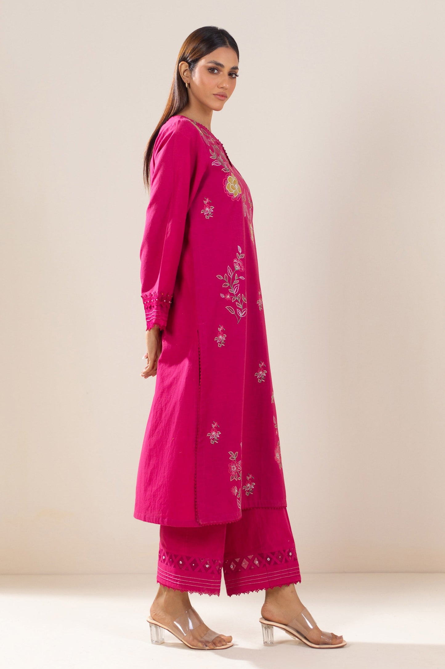 Unstitched 2 Piece Embroidered Lawn Suit