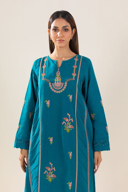 Unstitched 2 Piece Embroidered Lawn Suit