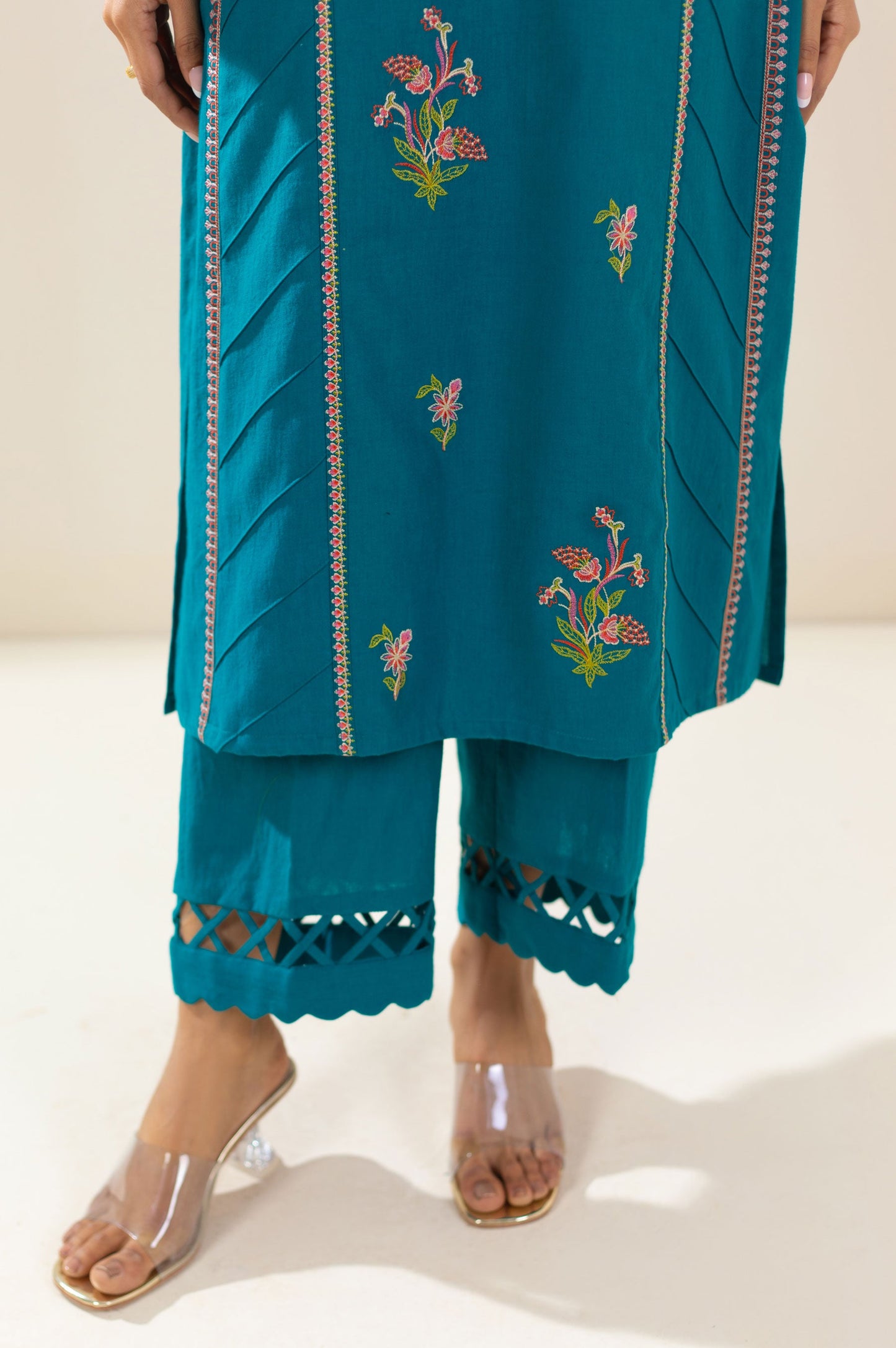 Unstitched 2 Piece Embroidered Lawn Suit