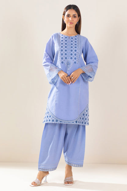 Unstitched 2 Piece Embroidered Lawn Suit