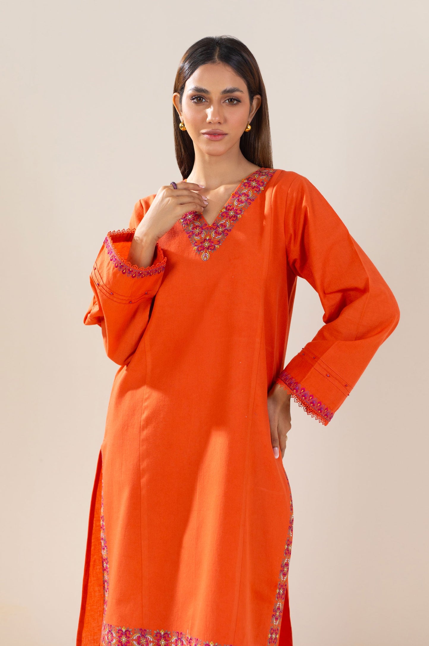 Unstitched 2 Piece Embroidered Lawn Suit