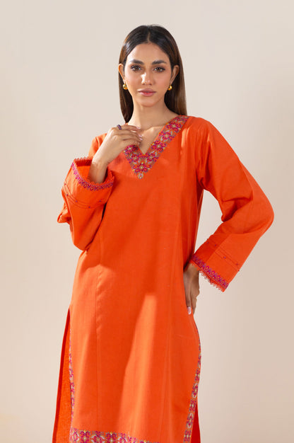 Unstitched 2 Piece Embroidered Lawn Suit