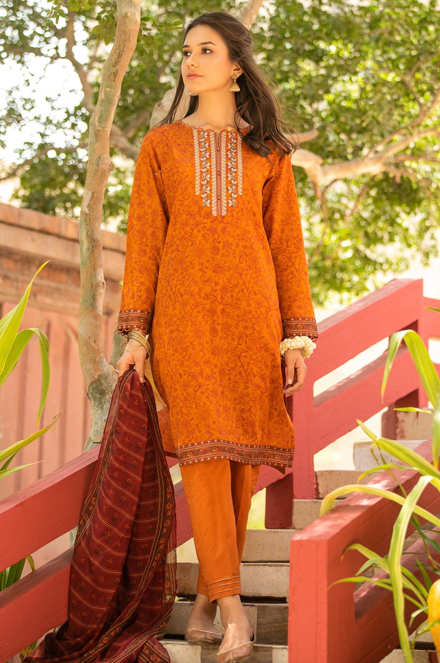 Unstitched 3 Piece Embroidered Lawn Suit