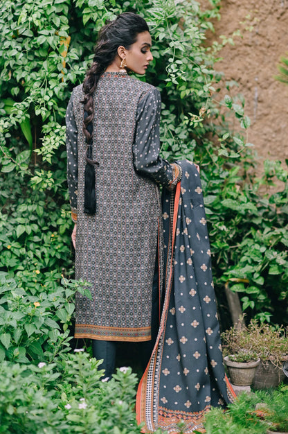 Stitched 3 Piece Printed Linen Viscose Suit