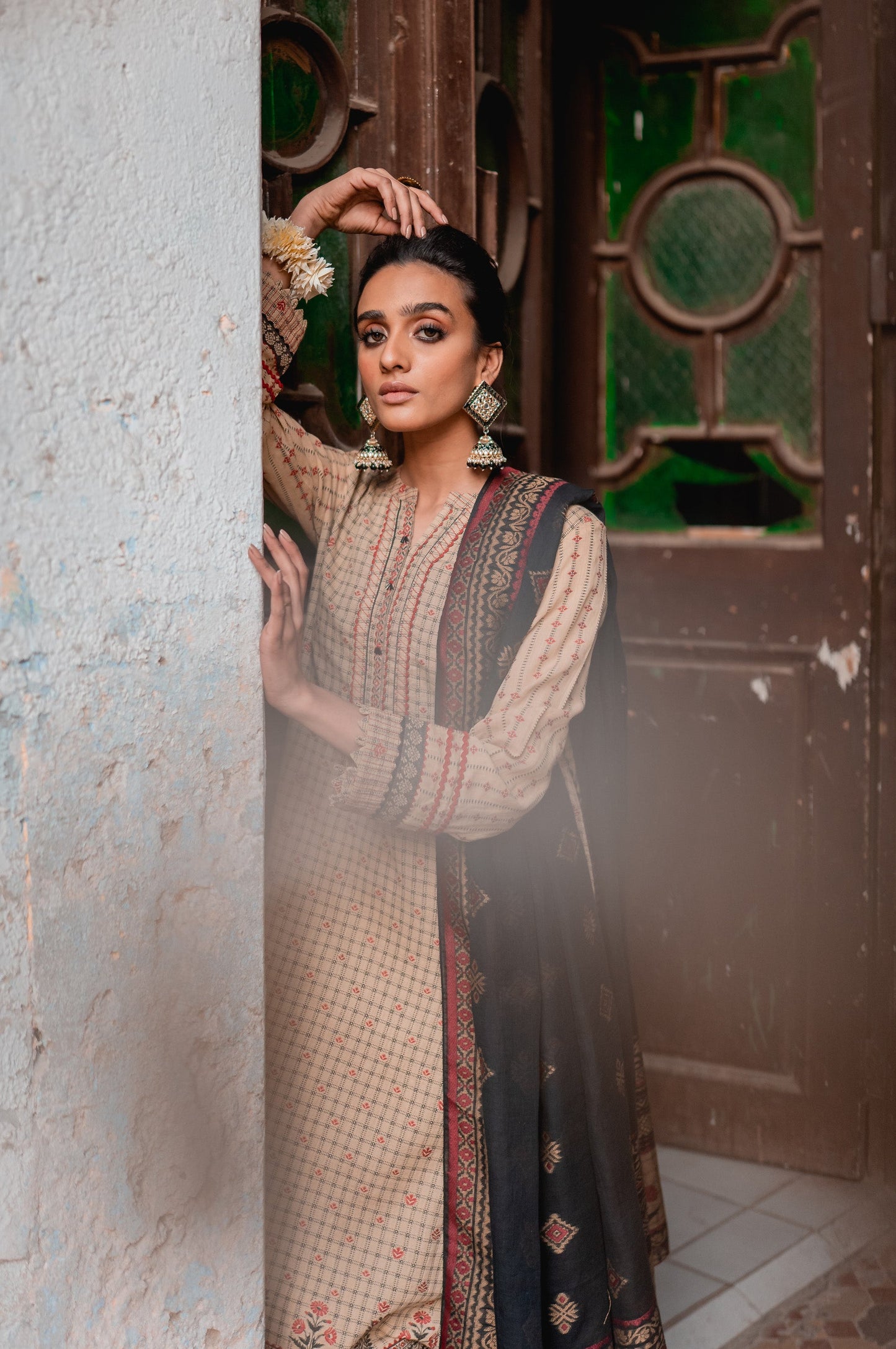 Stitched 3 Piece Jacquard Suit