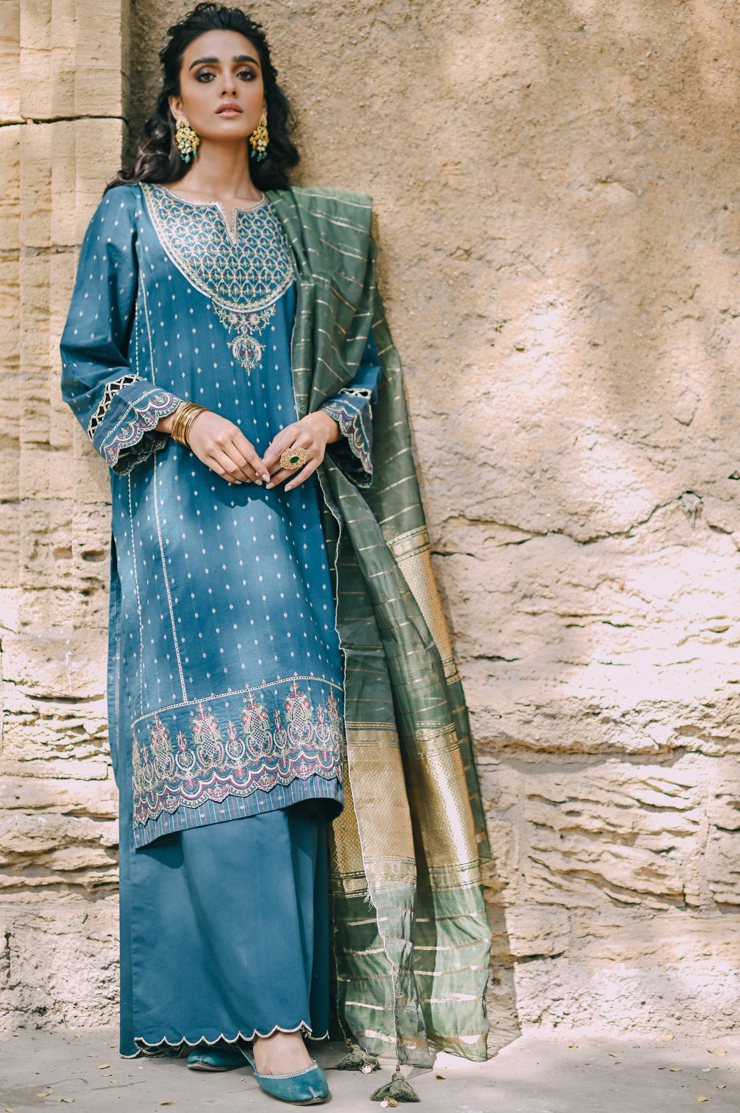 Unstitched 3 Piece Mayusri Jacquard Suit