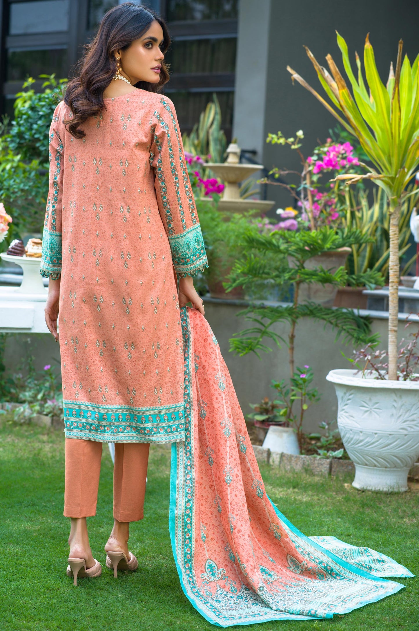Stitched 3 Piece Printed Lawn Suit