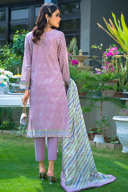 Stitched 3 Piece Embroidered Lawn Suit
