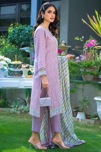 Stitched 3 Piece Embroidered Lawn Suit