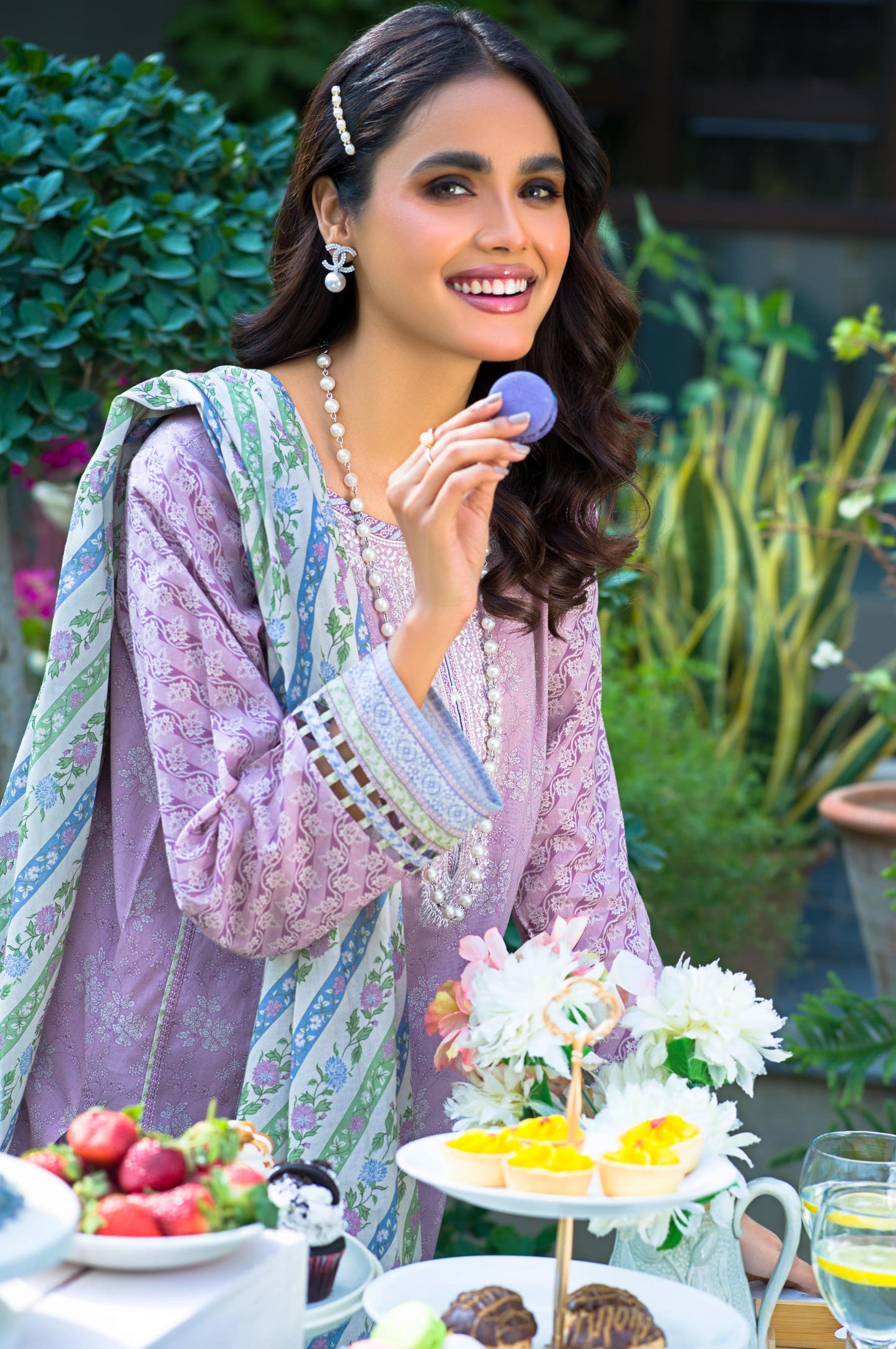 Stitched 3 Piece Embroidered Lawn Suit