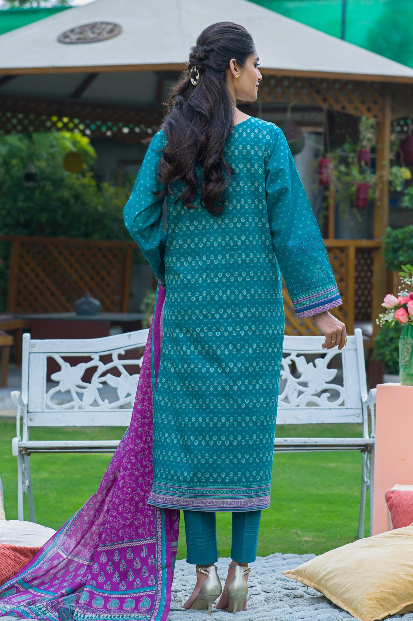 Stitched 3 Piece Printed Lawn Suit