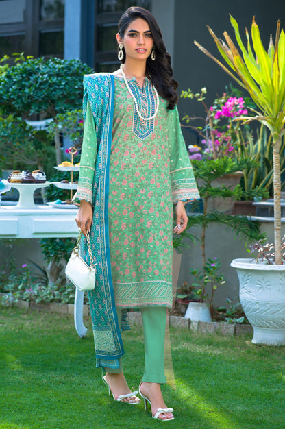 Stitched 3 Piece Printed Lawn Suit
