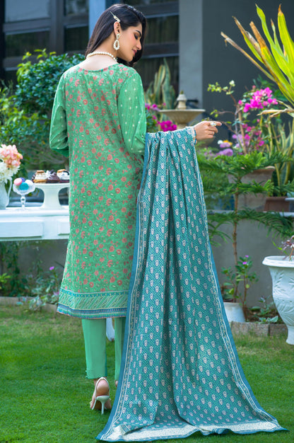 Stitched 3 Piece Printed Lawn Suit