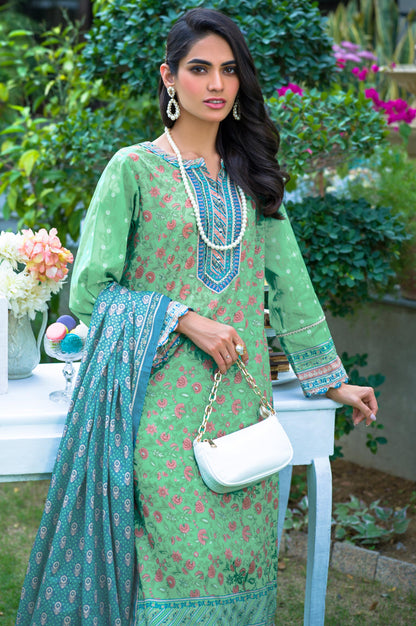 Stitched 3 Piece Printed Lawn Suit