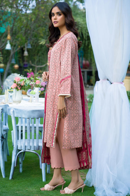 Stitched 3 Piece Embroidered Lawn Suit