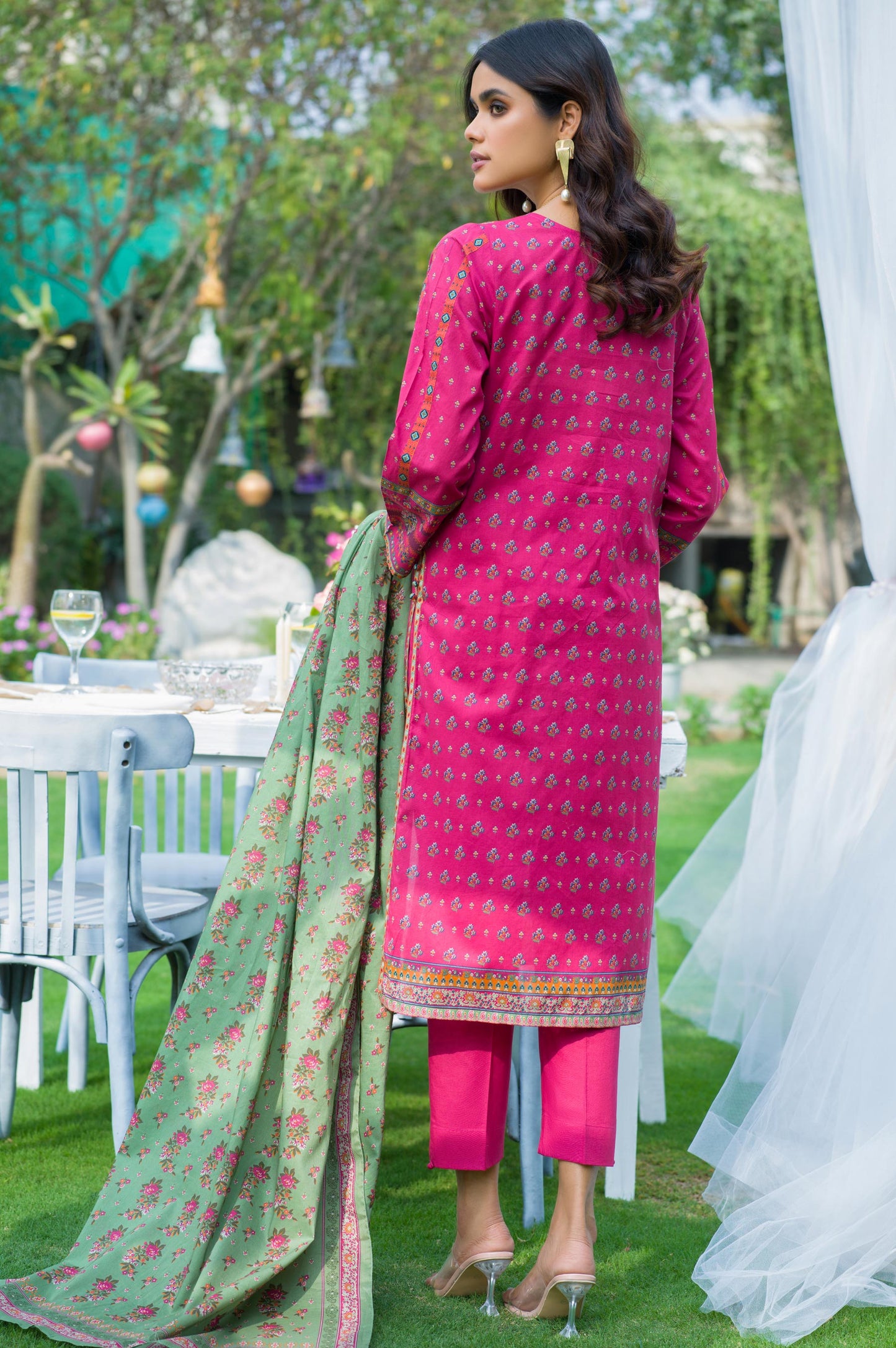 Stitched 3 Piece Printed Lawn Suit