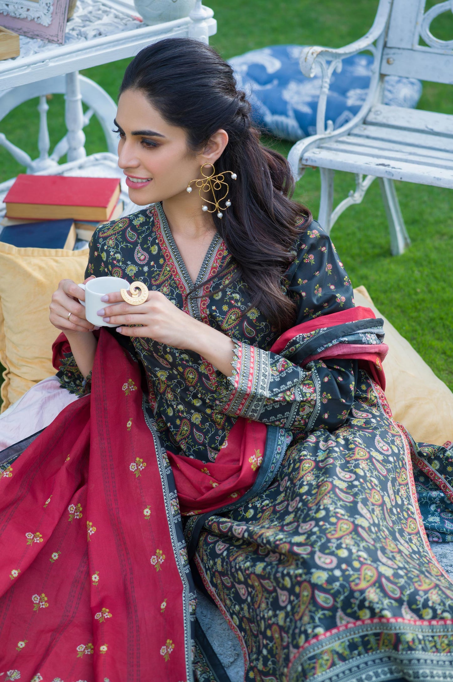 Stitched 3 Piece Printed Lawn Suit
