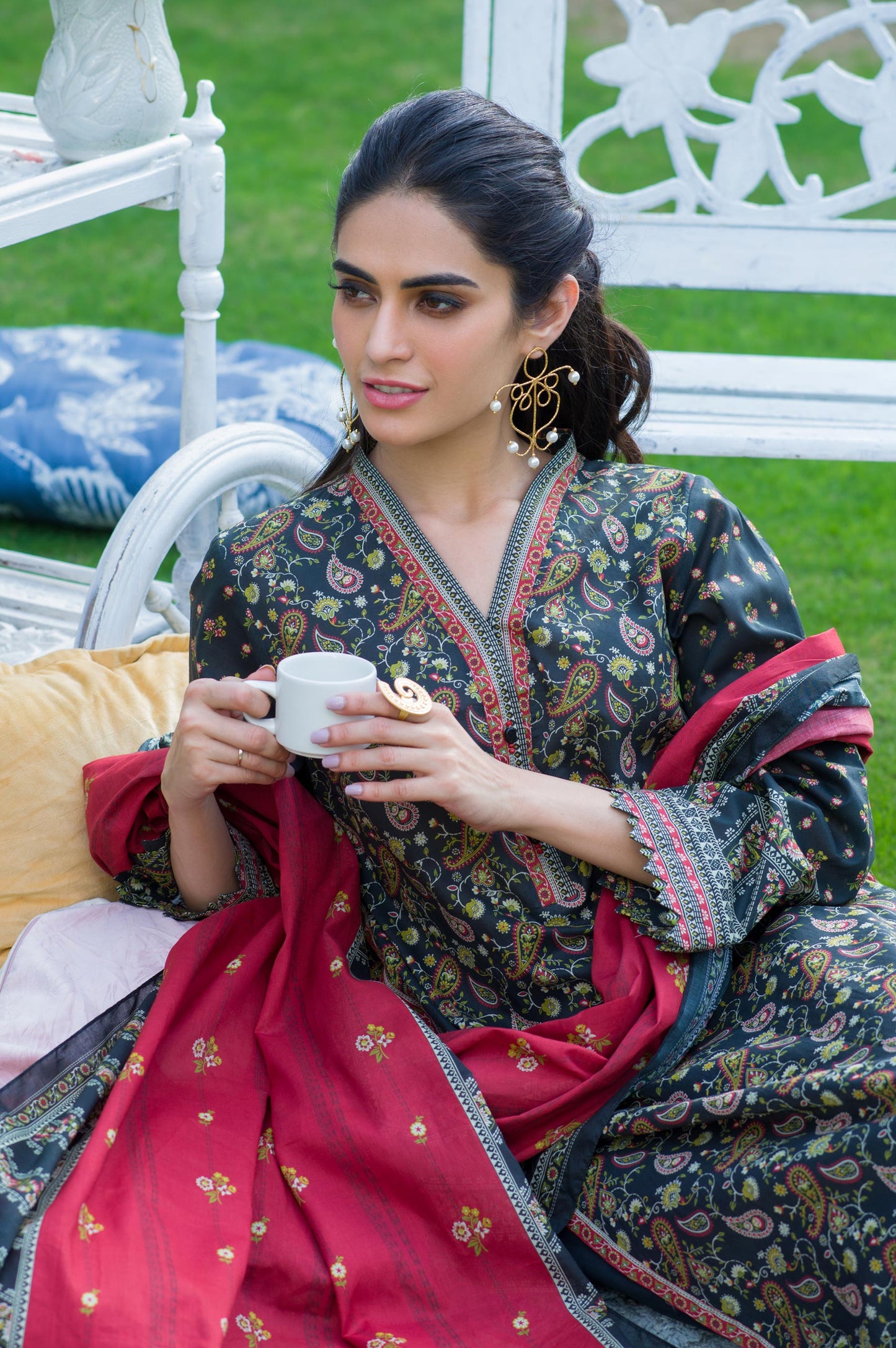 Stitched 3 Piece Printed Lawn Suit