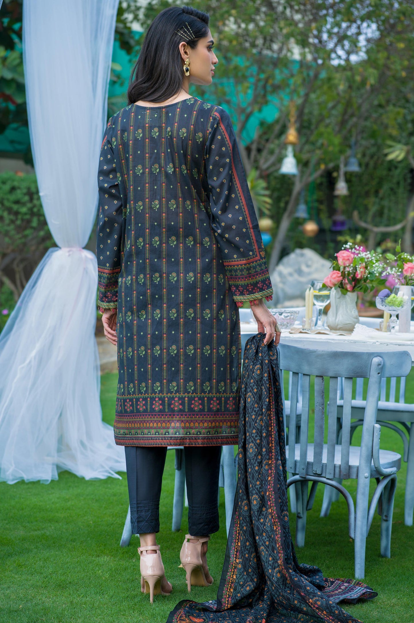 Stitched 3 Piece Printed Lawn Suit