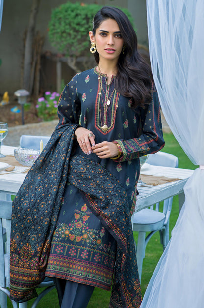 Stitched 3 Piece Printed Lawn Suit