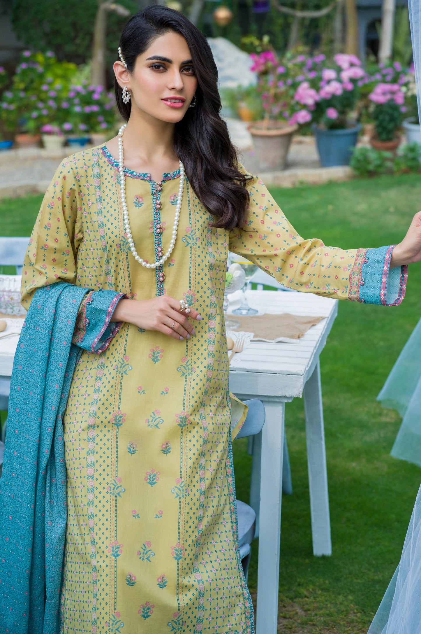 Stitched 3 Piece Printed Lawn Suit