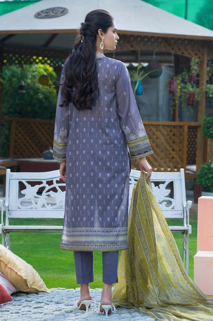 Stitched 3 Piece Printed Lawn Suit