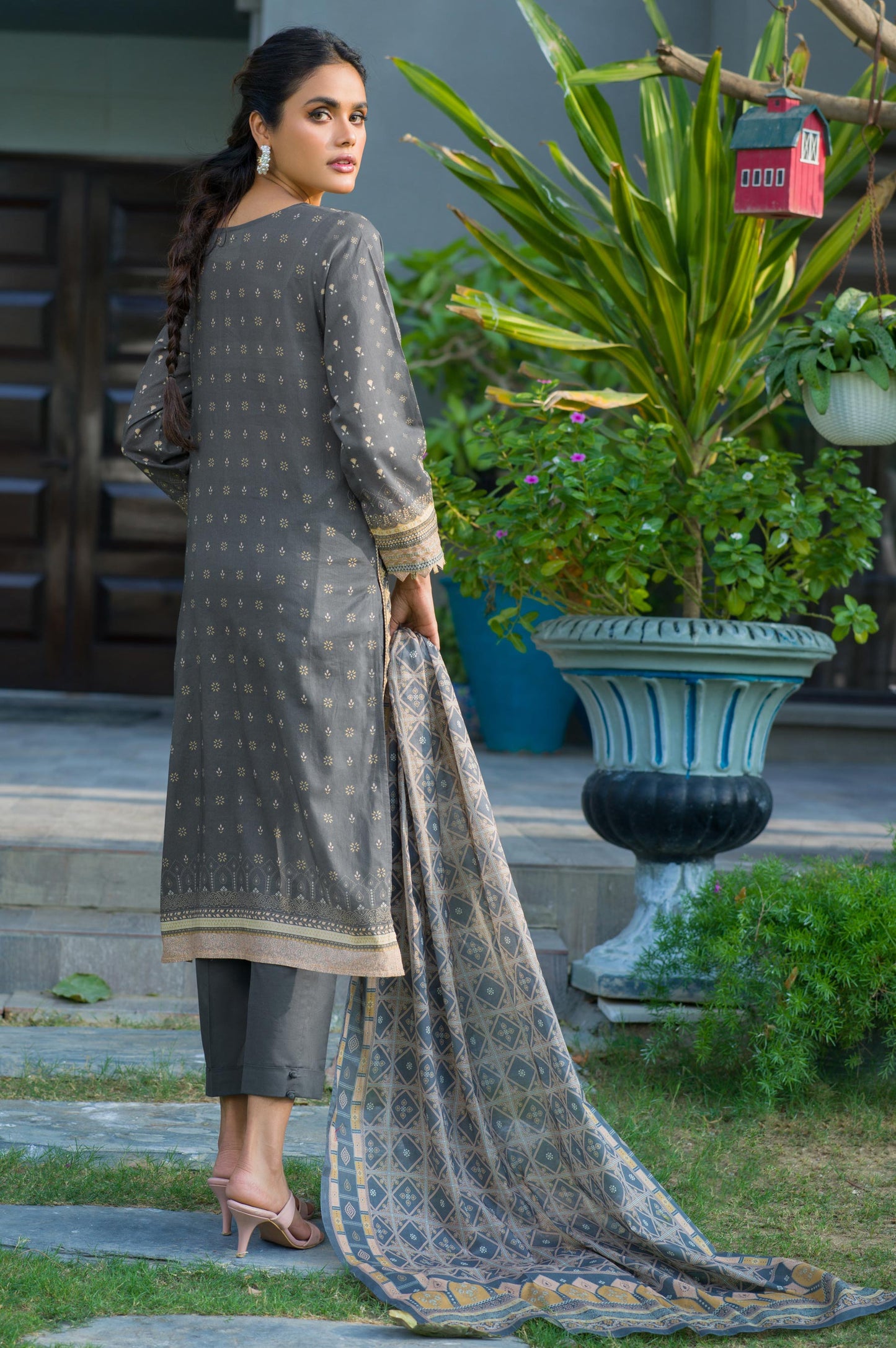 Stitched 3 Piece Printed Lawn Suit