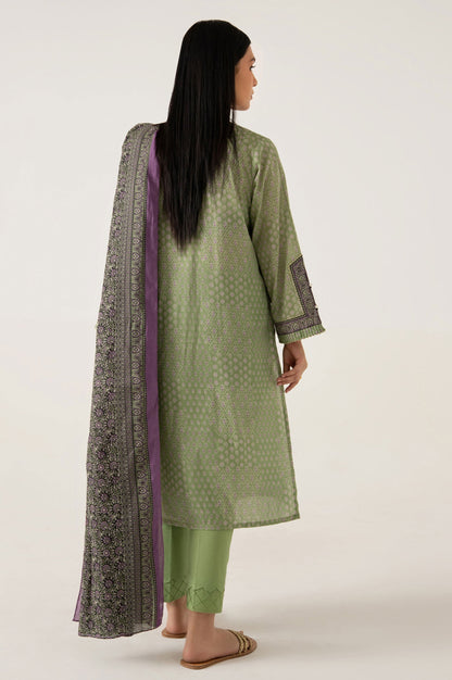 Stitched 3 Piece Embroidered Lawn Suit