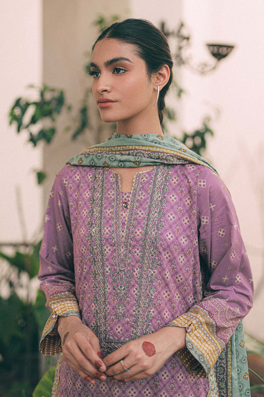 Unstitched 3 Piece Emroidered Lawn Suit