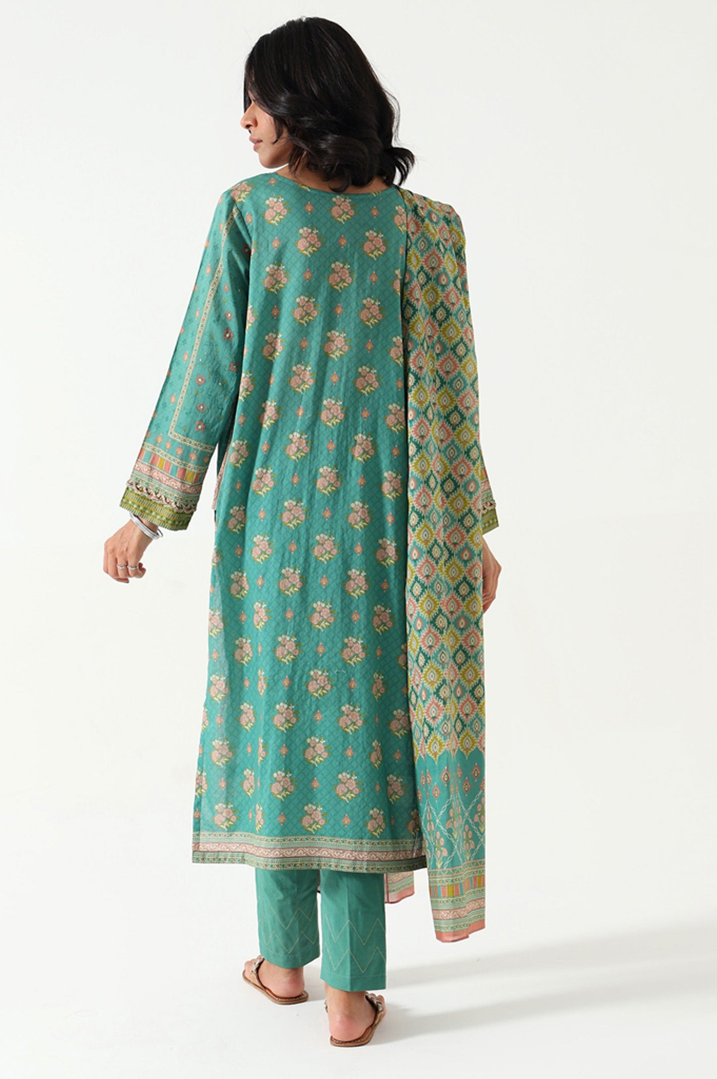 Stitched 3 Piece Printed Lawn Suit