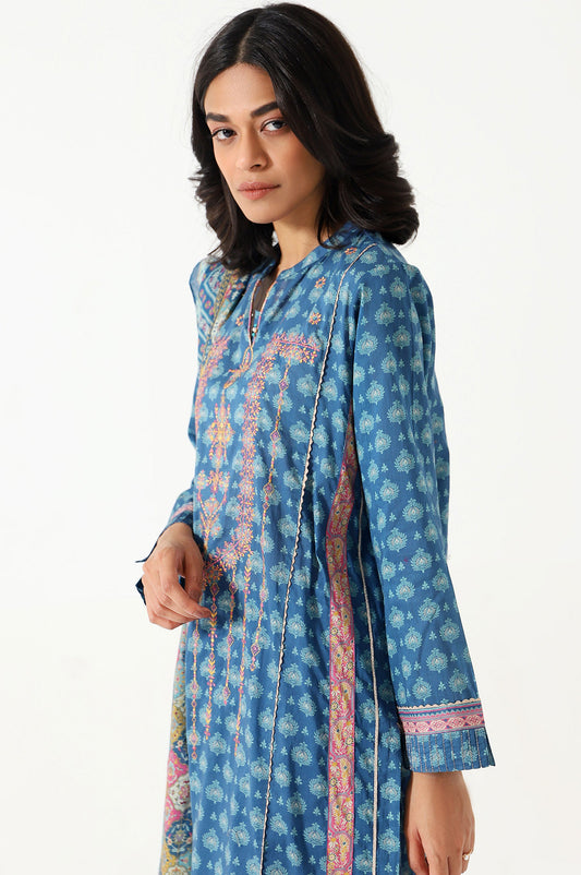 Stitched 3 Piece Embroidered Lawn Suit
