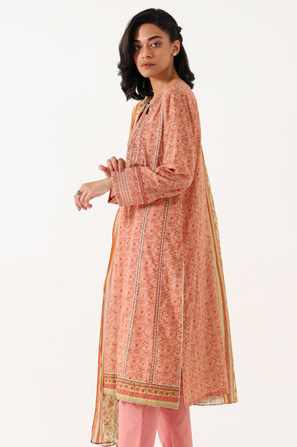 Stitched 3 Piece Embroidered Lawn Suit