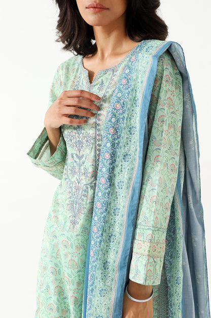 Stitched 3 Piece Embroidered Lawn Suit