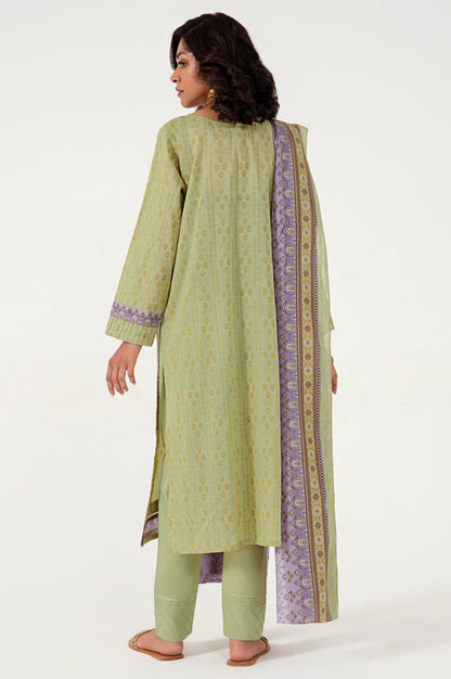 Stitched 3 Piece Embroidered Lawn Suit