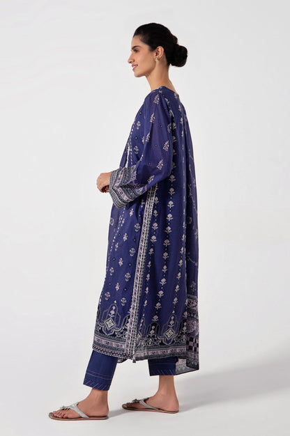 Stitched 3 Piece Embroidered Lawn Suit